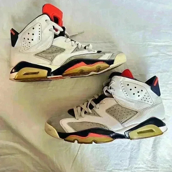 Nike Air Jordan 6 Tinker size 11.5 384664-104 OG VI Retro White - Picture 8 of 9